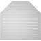 Ekena Millwork Octagonal Top Surface Mount PVC Gable Vent w/ 2"W x 1-1/2"P Brickmould Frame, 36"W x 34"H GVPOT36X3402SF - alternate 4